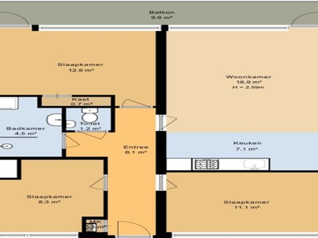 Appartement te huur in Nieuw-West, Amsterdam