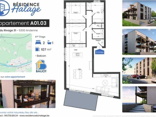 Appartement vente à Andenne, Wallonie