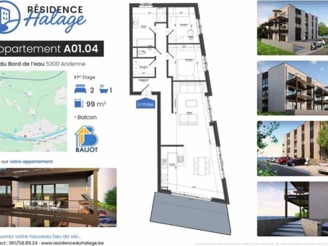 Appartement vente à Andenne, Wallonie