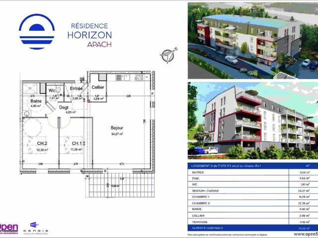 Appartement vente à Thionville, Apach