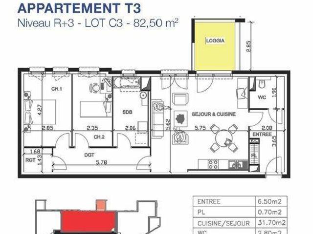 Appartement vente à Val-de-Briey, Lexy