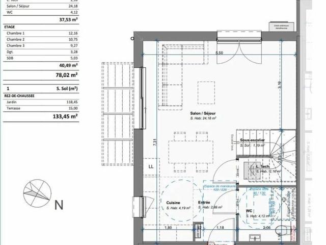 Appartement vente à Lexy, Meurthe-et-Moselle