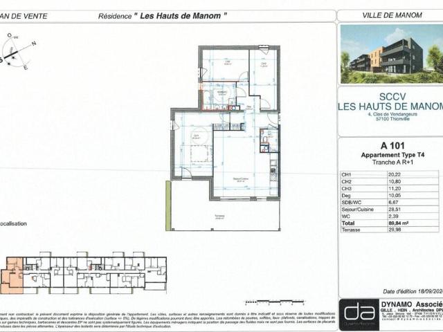 Appartement vente à Thionville, Manom