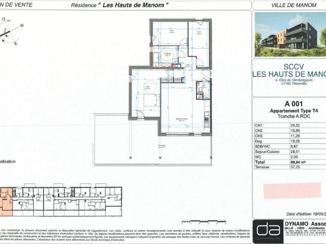 Appartement vente à Thionville, Manom