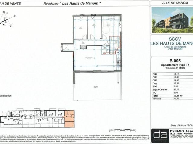 Appartement vente à Thionville, Manom