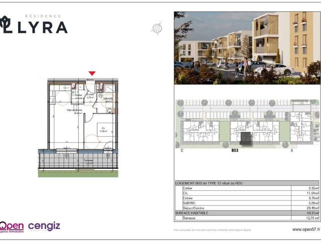 Appartement vente à Val-de-Briey, Mexy