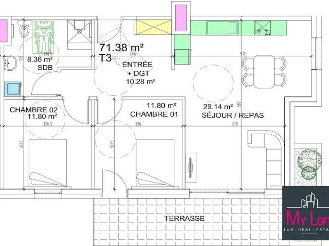 Appartement vente à Val-de-Briey, Mont-saint-martin