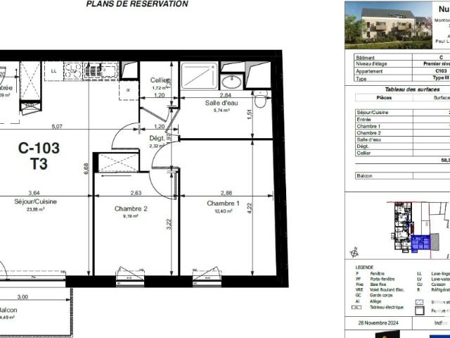 Appartement vente à Montlouis-sur-Loire, Indre-et-Loire