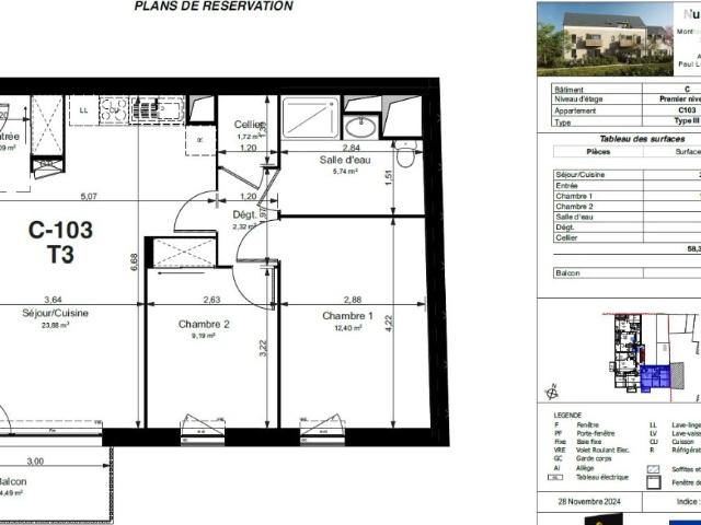Appartement vente à Montlouis-sur-Loire, Indre-et-Loire