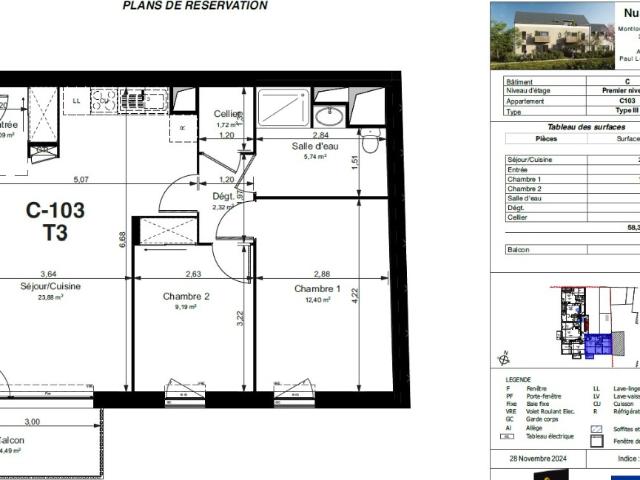 Appartement vente à Tours, Montlouis