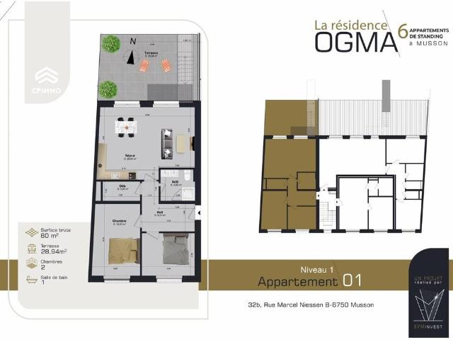 Appartement vente à Mi, Wallonie