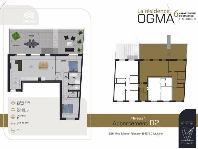 Appartement vente à Mi, Wallonie