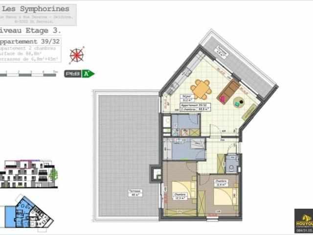 Appartement vente à Namen, Wallonie