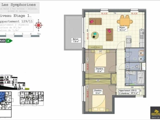 Appartement vente à Namen, Wallonie