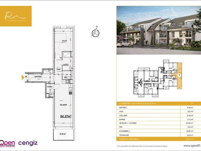 Appartement vente à Thionville, Rettel