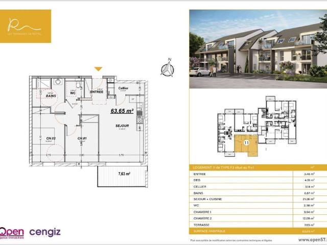 Appartement vente à Thionville, Rettel