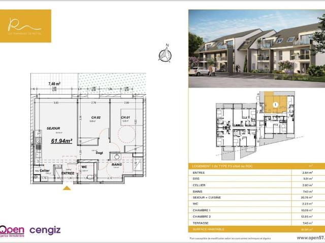 Appartement vente à Thionville, Rettel