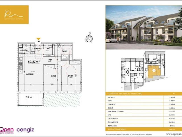 Appartement vente à Thionville, Rettel