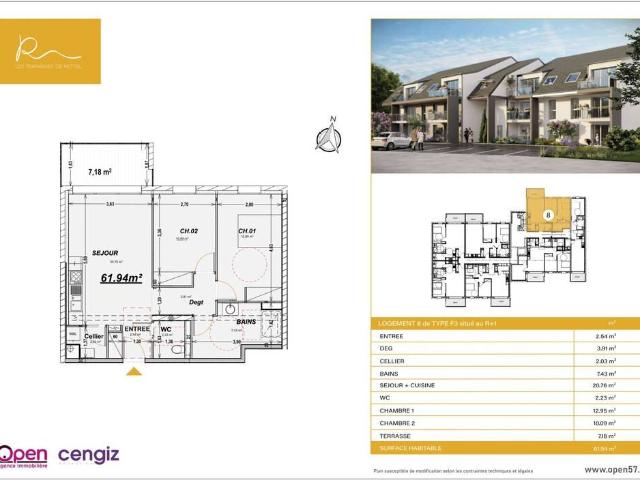 Appartement vente à Thionville, Rettel
