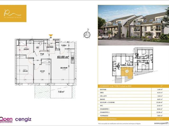Appartement vente à Thionville, Rettel