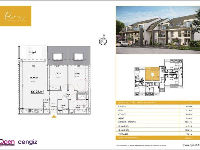 Appartement vente à Thionville, Rettel
