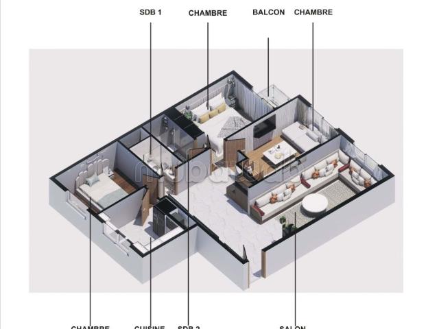Appartement vente à Témara