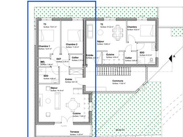 Appartement vente à Nancy, Heillecourt