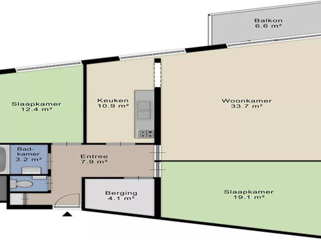 Appartement te huur in Westlandgracht, Amsterdam