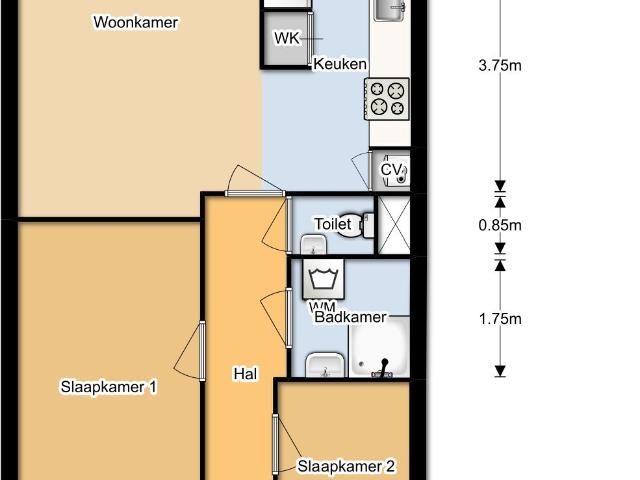 Appartement te huur in Centrum, Alkmaar