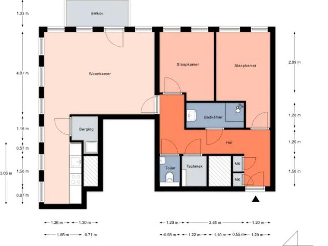Appartement te huur in Centrum, Almere