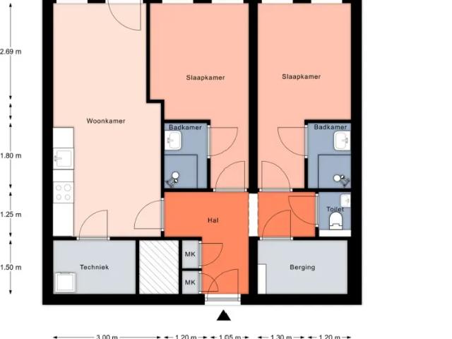 Appartement te huur in Centrum, Almere-haven