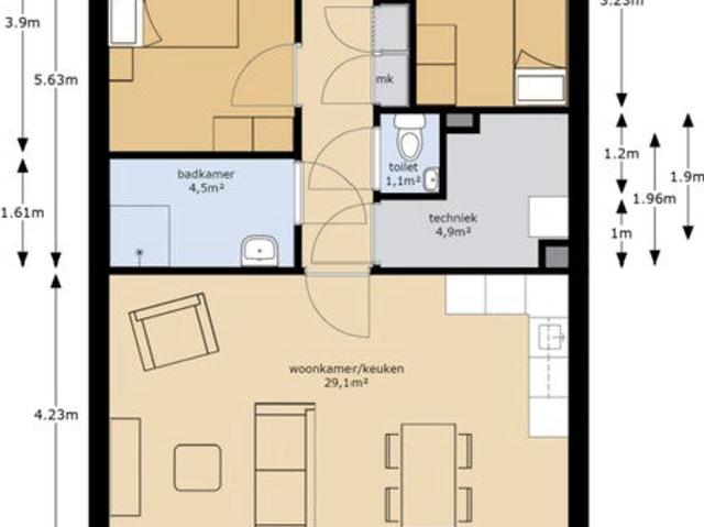 Appartement te huur in Olland, Utrecht