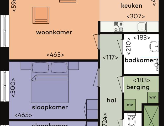 Appartement te huur in Sloten, Amsterdam