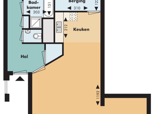 Appartement te huur in Bergen op Zoom, Bergen Op Zoom