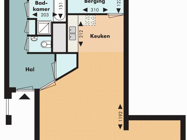 Appartement te huur in Bergen op Zoom, Bergen Op Zoom