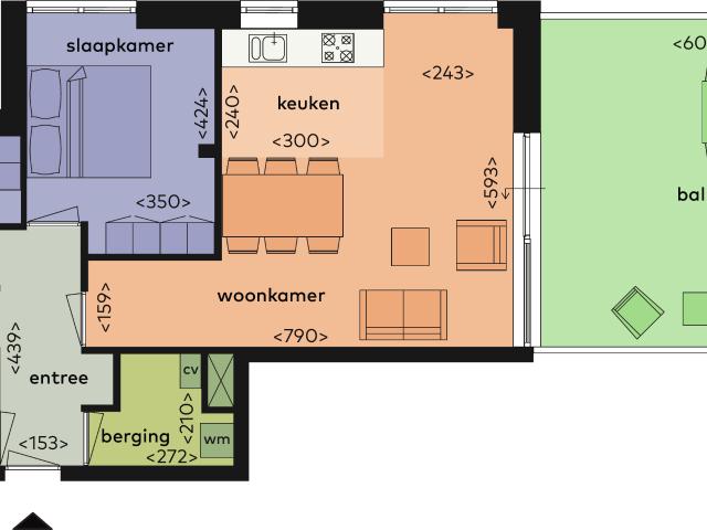 Appartement te huur in Bergen op Zoom, Olland