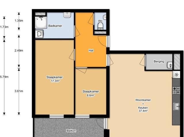 Appartement te huur in Bergschenhoek, Zuid Holland