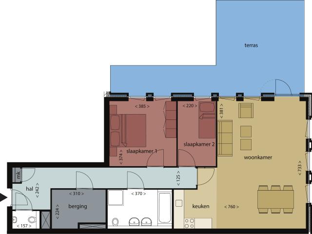 Appartement te huur in Centrum, Breda