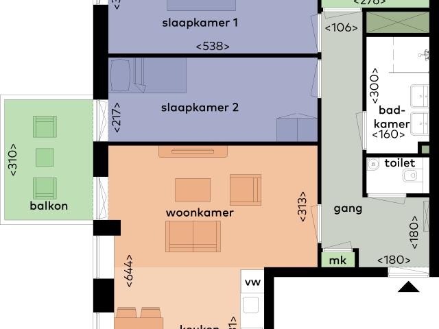 Appartement te huur in Diemen, Noord Holland