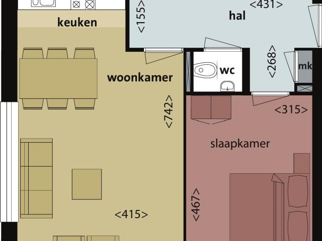 Appartement te huur in Diemen, Noord Holland