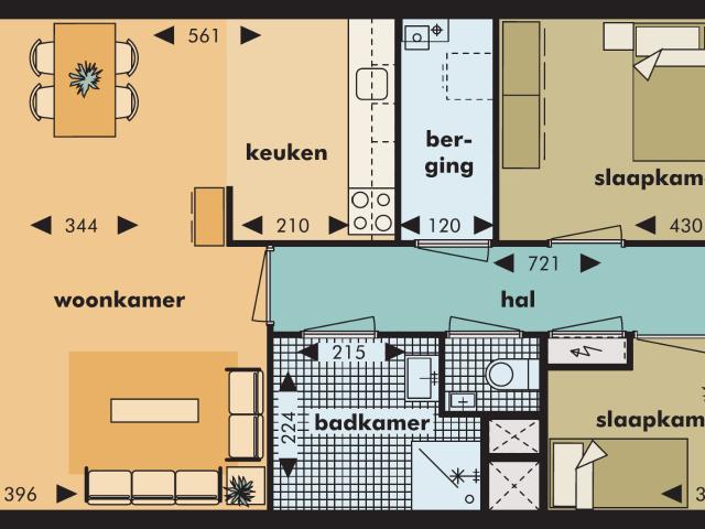 Appartement te huur in Getsewoud, Nieuw-vennep