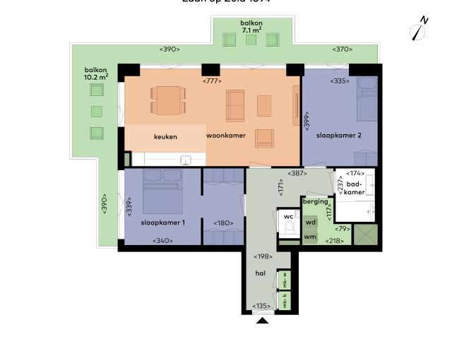 Appartement te huur in Kop van Zuid-Entrepot, Rotterdam