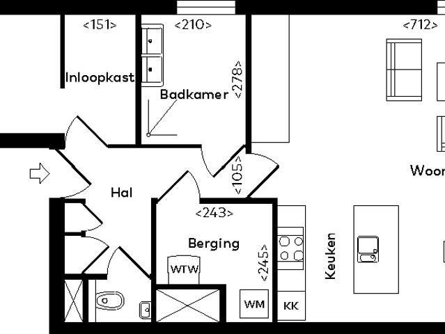 Appartement te huur in Centrum, Rotterdam