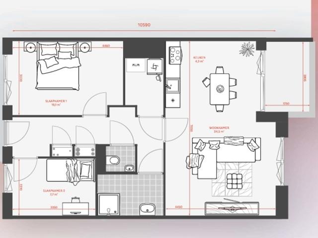 Appartement te huur in Zaandam, Noord Holland