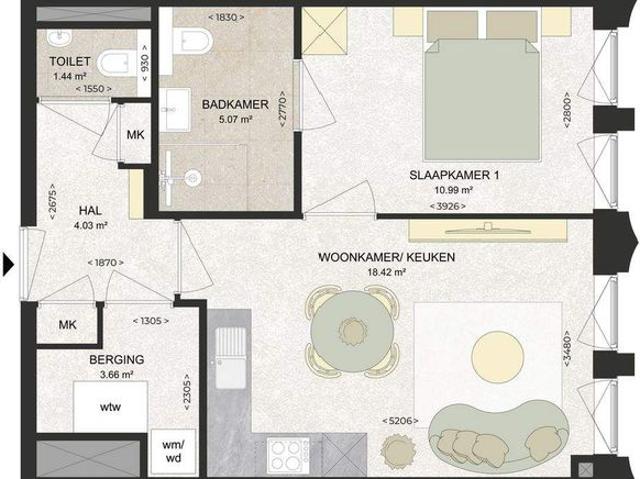 Appartement te huur in Schalkwijk, Haarlem