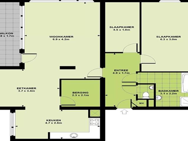 Appartement te huur in Bergen, Noord Brabant