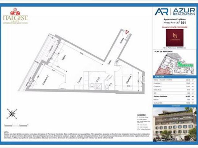 Appartement vente à Nice, Menton