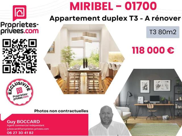 Appartement vente à Bourg-en-Bresse, Miribel