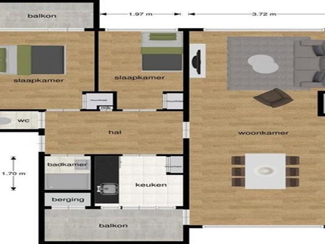 Appartement te huur in Wyckerpoort, Limburg