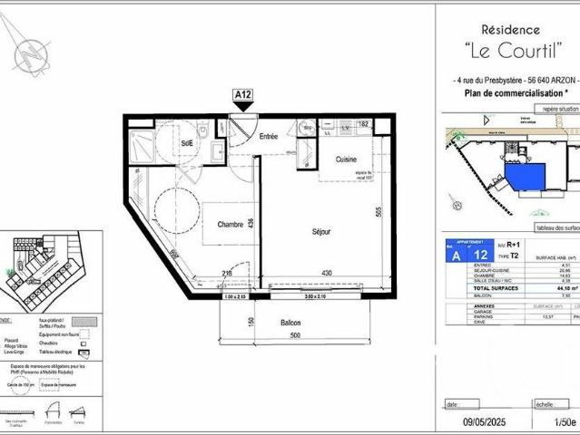 Appartement vente à Lotissement de la Petite Garenne, Arzon
